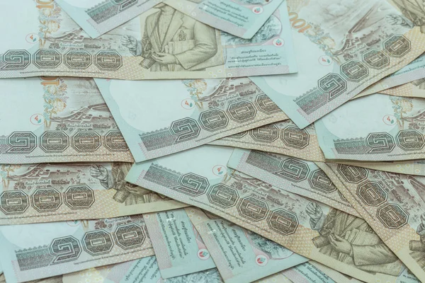 Billetes de dinero tailandeses —  Fotos de Stock
