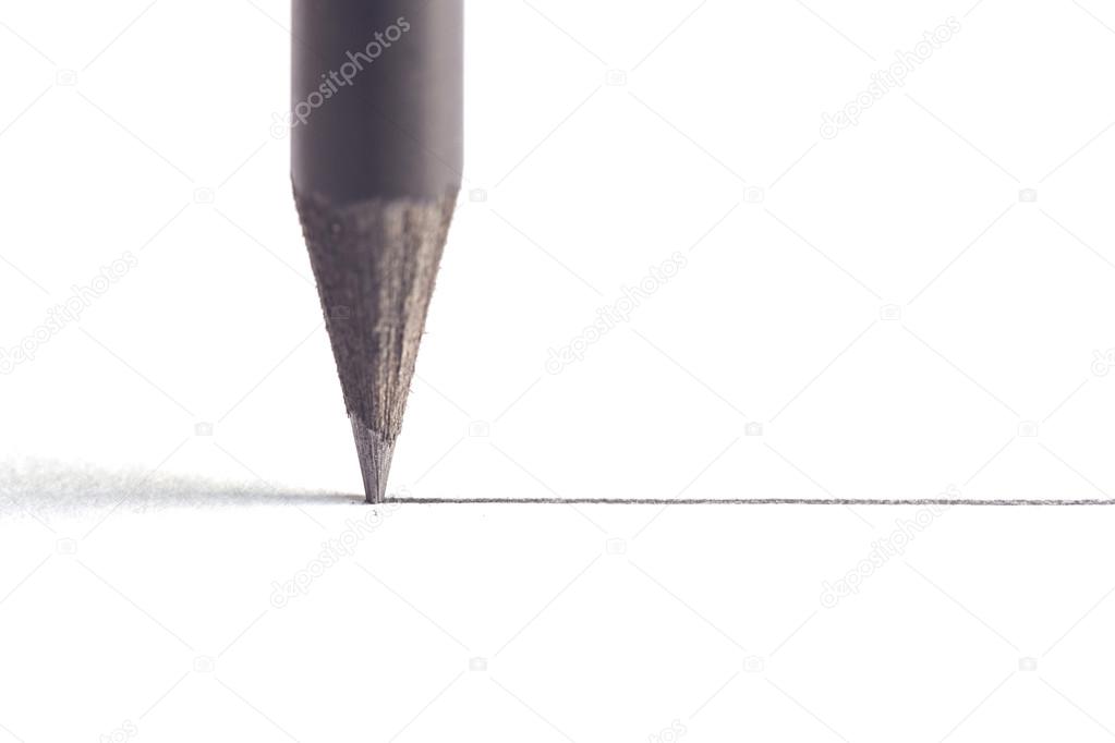 Black pencil with stroke