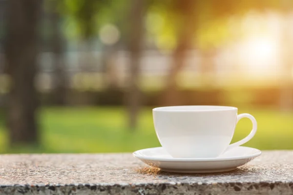 Witte koffiekop — Stockfoto