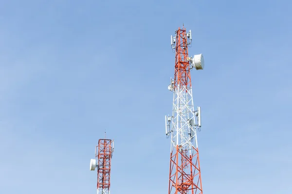 Communication Tower on sky — Stock Photo, Image