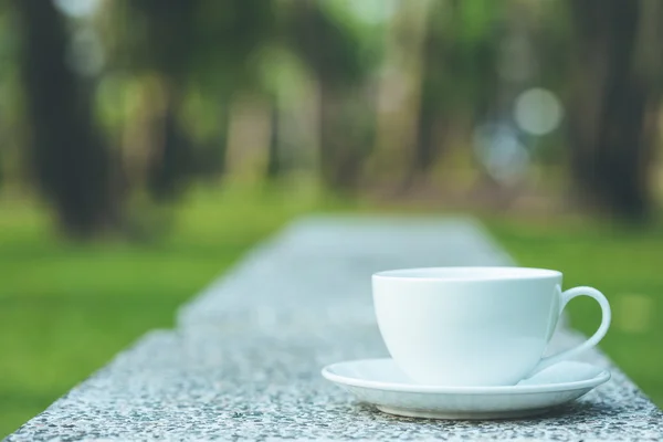 Witte koffiekop — Stockfoto