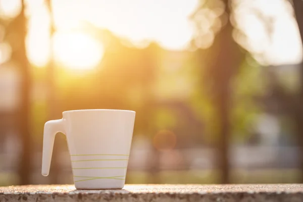 Tazza di caffè bianco — Foto Stock