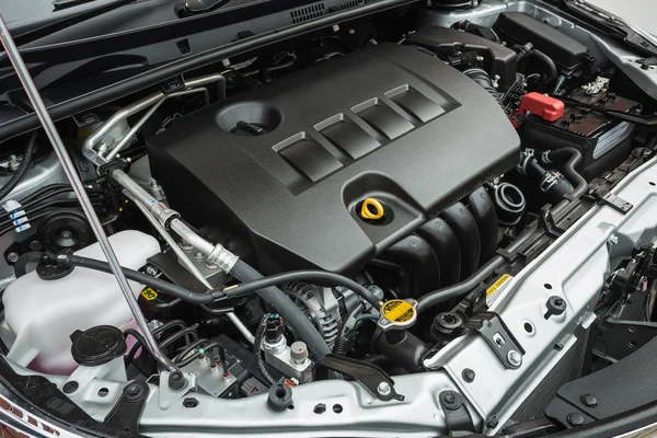 Detail of new car engine — Stock Photo, Image