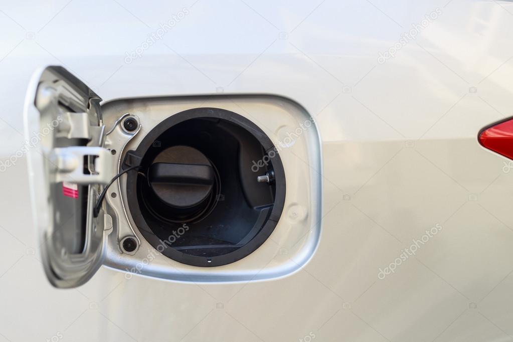 Petrol cap on car