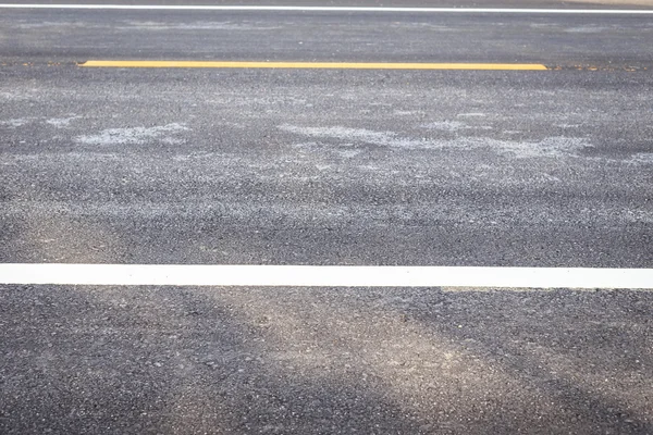 Asphalt road with stripe — Stock Photo, Image