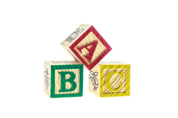 ABC bloques de alfabeto colorido —  Fotos de Stock