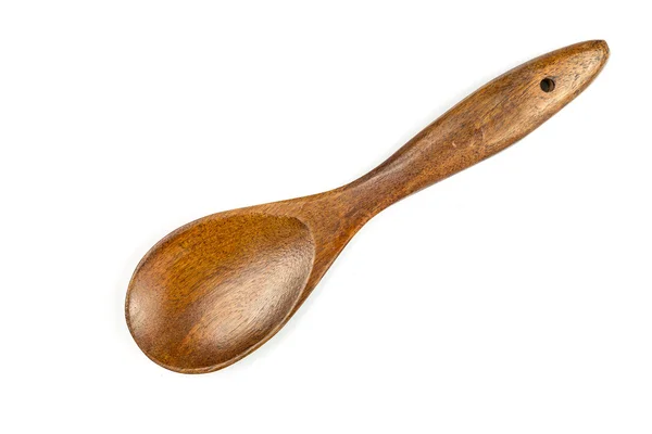 Big cooking wooden spoon ladle — Stock Photo, Image