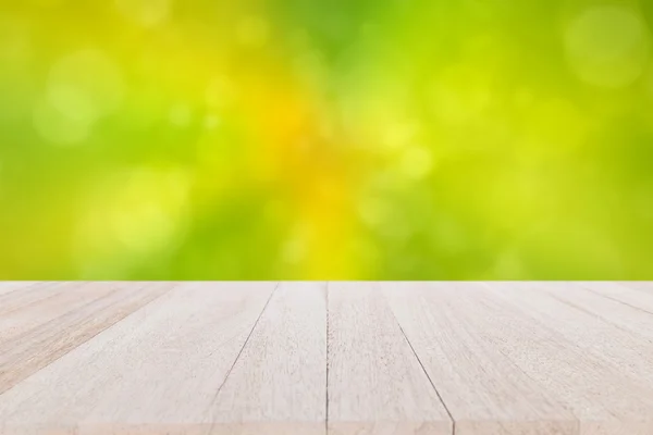 Top van houten tafel — Stockfoto