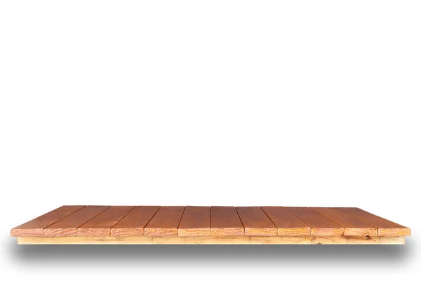 Fából készült asztal tetején — Stock Fotó