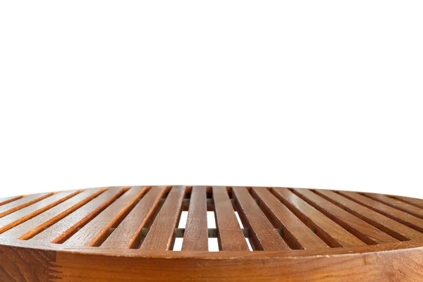 Пустой верх деревянного стола — стоковое фото