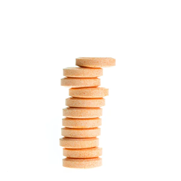 Medicina, pastillas de naranja — Foto de Stock