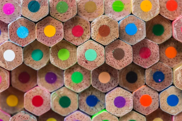 Pattern colour pencils texture and background — Stock Photo, Image