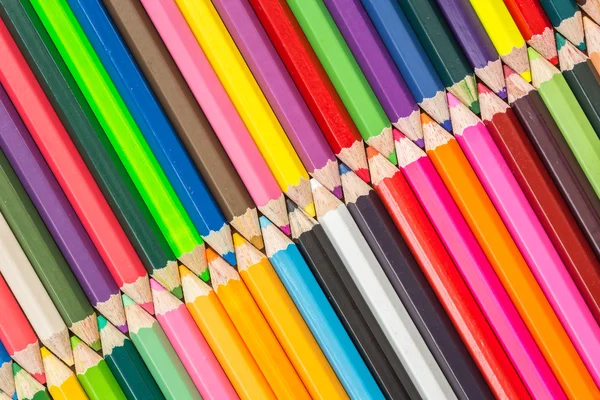 Pattern colour pencils texture and background — Stock Photo, Image