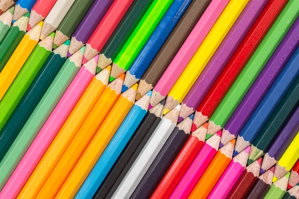 Desen renkli kalemler doku ve arka plan — Stok fotoğraf