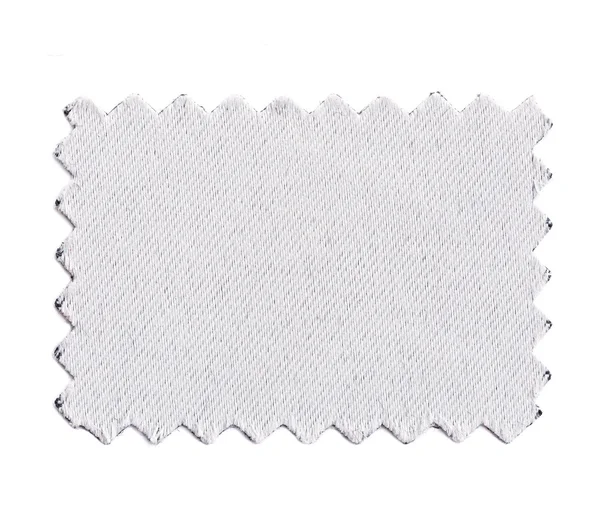 Pezzo di tessuto campione di colore isolato su bianco — Foto Stock