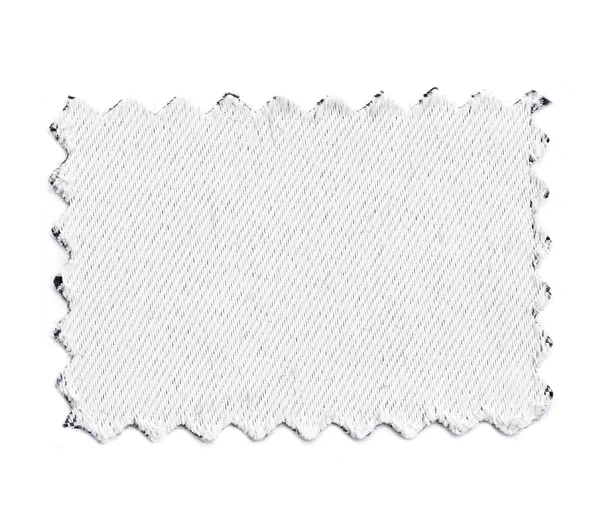 Pièce de tissu de couleur échantillon isolé sur blanc — Photo