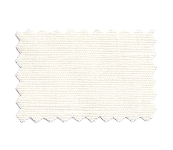 Pedaço de tecido de cor de amostra isolado em branco — Fotografia de Stock