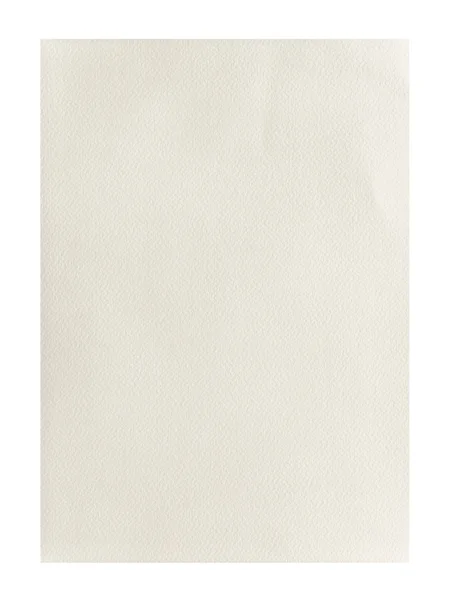 泛黄的粗糙空 A4 纸张上白色孤立 — 图库照片