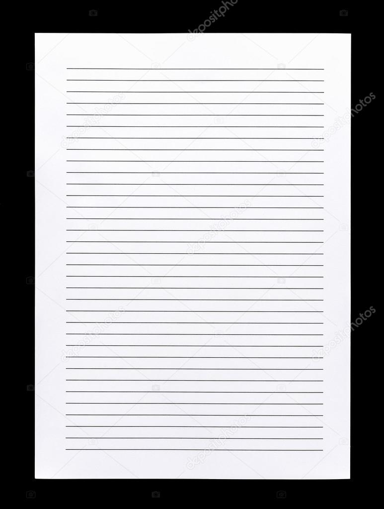 Black And White Lined Paper White Lined Paper Isolated On Black Background Stock Photo C Phanuwatnandee 84098366
