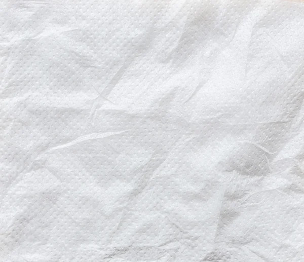 White crumpled tissue paper background texture — Stock Photo, Image