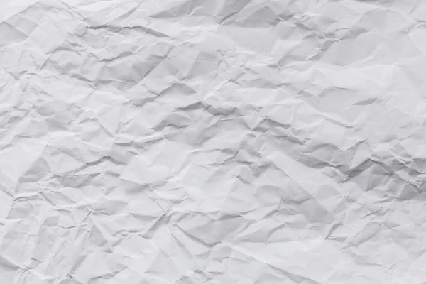 Vit skrynkligt papper textur och bakgrund — Stockfoto