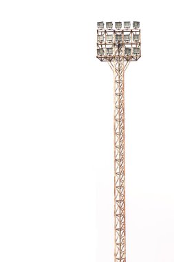 Spot ışık, üzerinde beyaz izole stadyum ışıkları