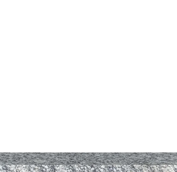 Tom upp i natursten hyllor isolerade på vit bakgrund — Stockfoto