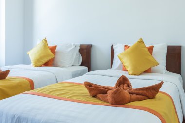 Lüks modern otel odası, Phuket, Tayland.