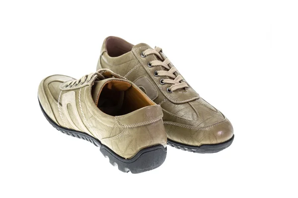 Nya bruna skon isolerad på vit — Stockfoto