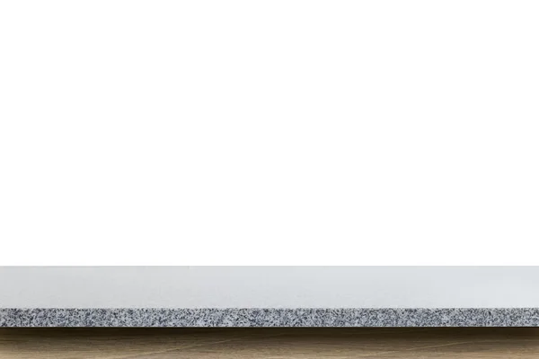 Άδειο κορυφή του πίνακα πετρών γρανίτη που απομονώνονται σε λευκό φόντο — Φωτογραφία Αρχείου