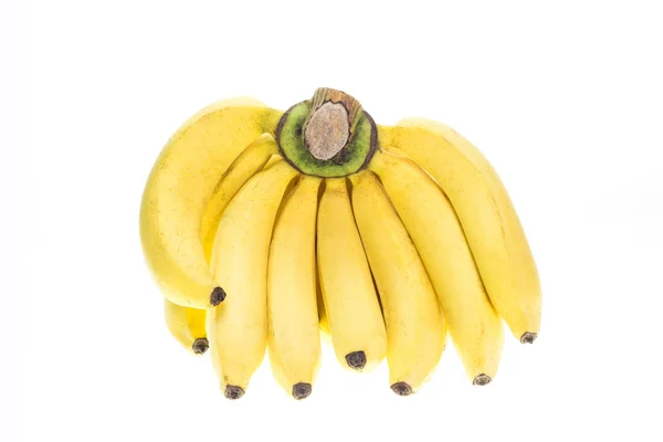Yellow banana isolated on white background — Stock Photo, Image