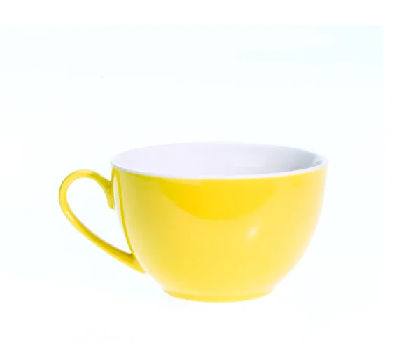 Empty ceramic coffee cup isolated on white background — Stock Photo, Image