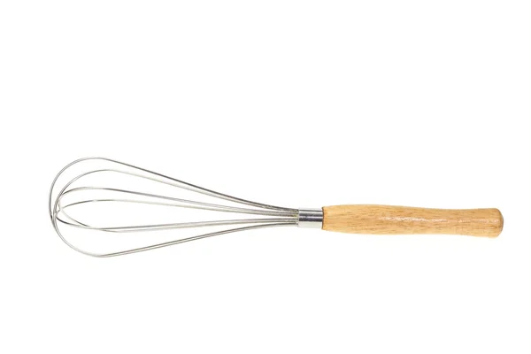 Balão inoxidável whisk isolado em branco — Fotografia de Stock