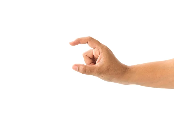 Close up hand of woman isolated on white — Stock Photo, Image