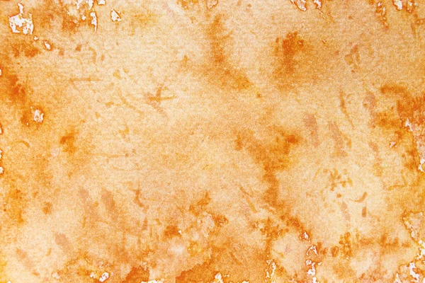 Abstrakt Orange Akvarell Bakgrund — Stockfoto