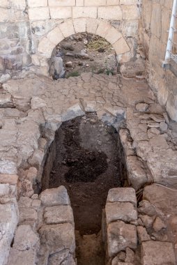 Bet She 'an Ulusal Ortaklığı' nda batı hamamının ısıtma sistemi.