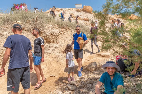 Randonnées Pédestres Réserve Naturelle Désert Judée Israël Jour Indépendance 2021 — Photo