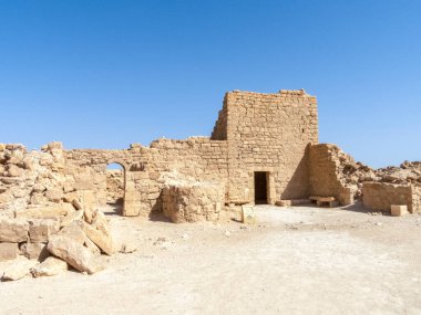 İsrail 'in Negev Çölü' ndeki Shivta antik Bizans şehri