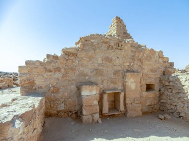 İsrail 'in Negev Çölü' ndeki Shivta antik Bizans şehri