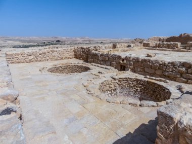İsrail 'in Negev Çölü' ndeki Shivta antik Bizans şehri