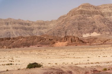 Güzel, nefes kesici ve İsrail 'in güneyindeki Eilat yakınlarındaki Timna parkı..