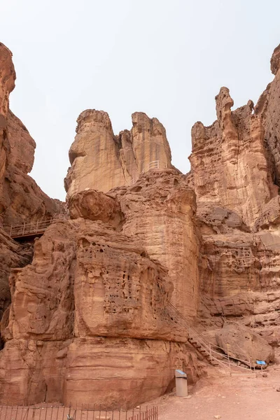 Pilares Salomão Parque Timna Perto Eilat Sul Israel — Fotografia de Stock