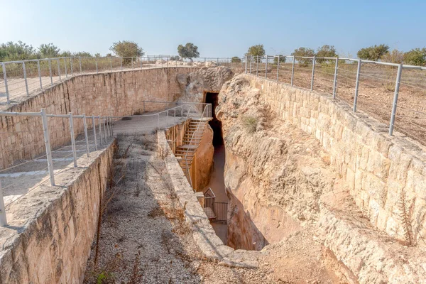 Antigo Reservatório Dos Períodos Romano Bizantino Parque Nacional Tzipori Israel — Fotografia de Stock