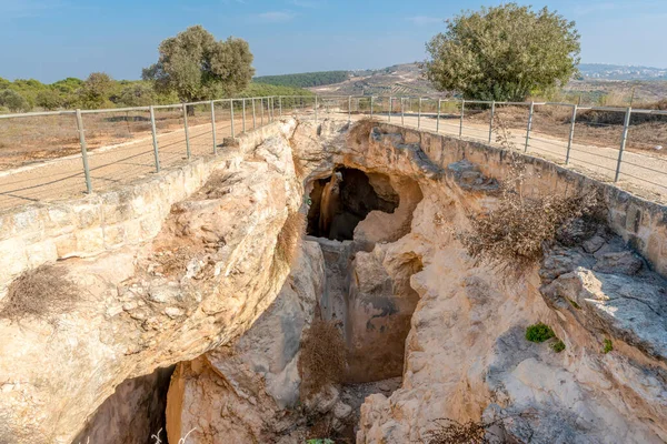 Antigo Reservatório Dos Períodos Romano Bizantino Parque Nacional Tzipori Israel — Fotografia de Stock