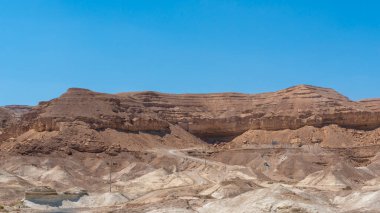 Güney İsrail 'deki Negev Çölü' nün güzel manzarası 