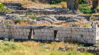 Beyt Shean, İsrail 'deki Beyt Shean Milli Parkı' ndaki Hipodrom 'un girişleri.