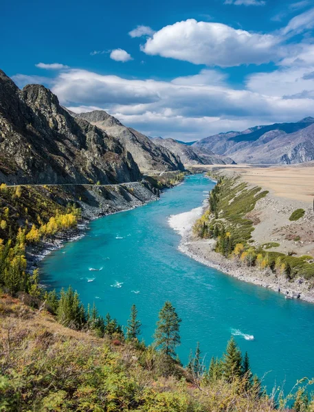 Rivière Katun turquoise — Photo