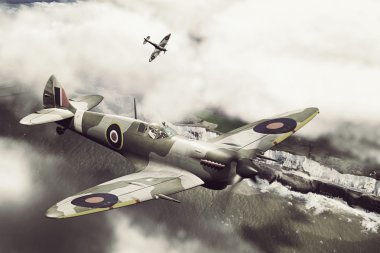 Dover üzerinde iki Spitfires