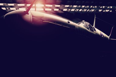 Supermarine Spitfire Mk.V - modelled in 3D clipart