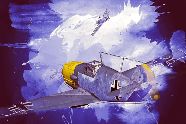 Messerschmitt Bf 109 — Fotografia de Stock